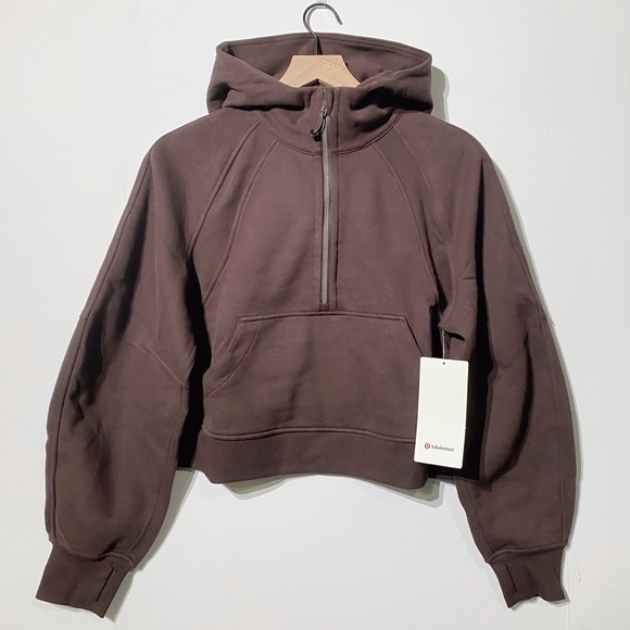 Lululemon Scuba Oversized Half Zip Hoodie Espresso
